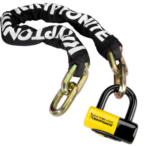 KRYPTONITE New York Fahgettaboudit chain and chain and NY disc lock 100 cm 