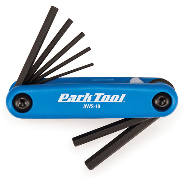 Park Tool AWS-10 Fold-Up Hex Wrench Set 1.5 to 6mm click to zoom image