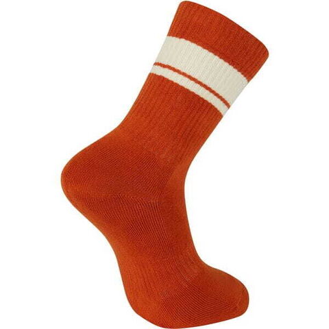 Madison Roam Isoler Crew Sock Rust Orange click to zoom image